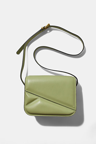 WATER GREEN LEATHER BAG 8